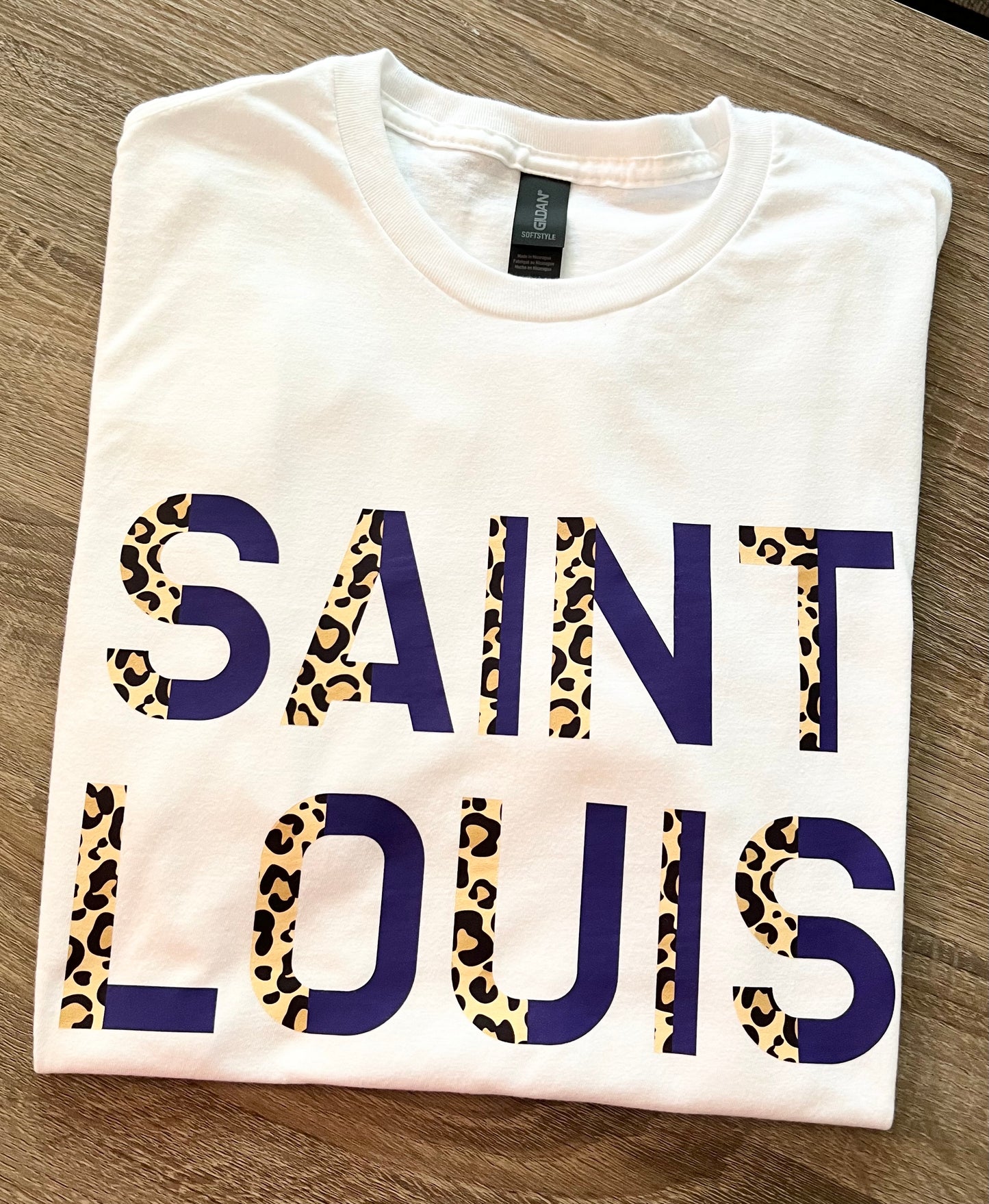 Blue/Leopard STL Tshirt