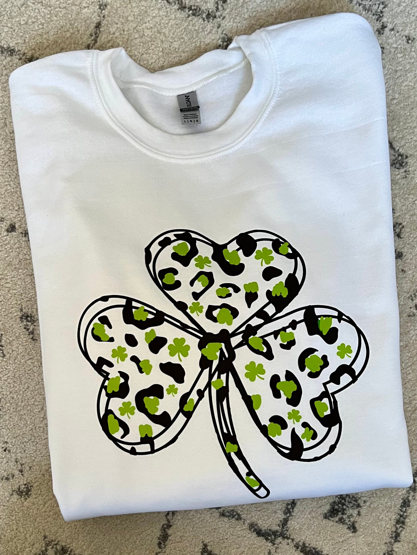 Leopard Shamrock sweatshirt