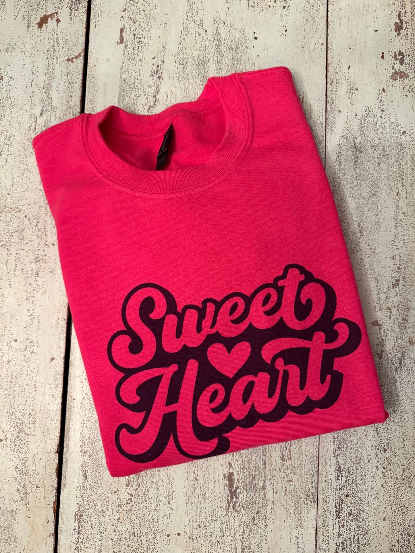 Hot Pink Sweetheart sweatshirt