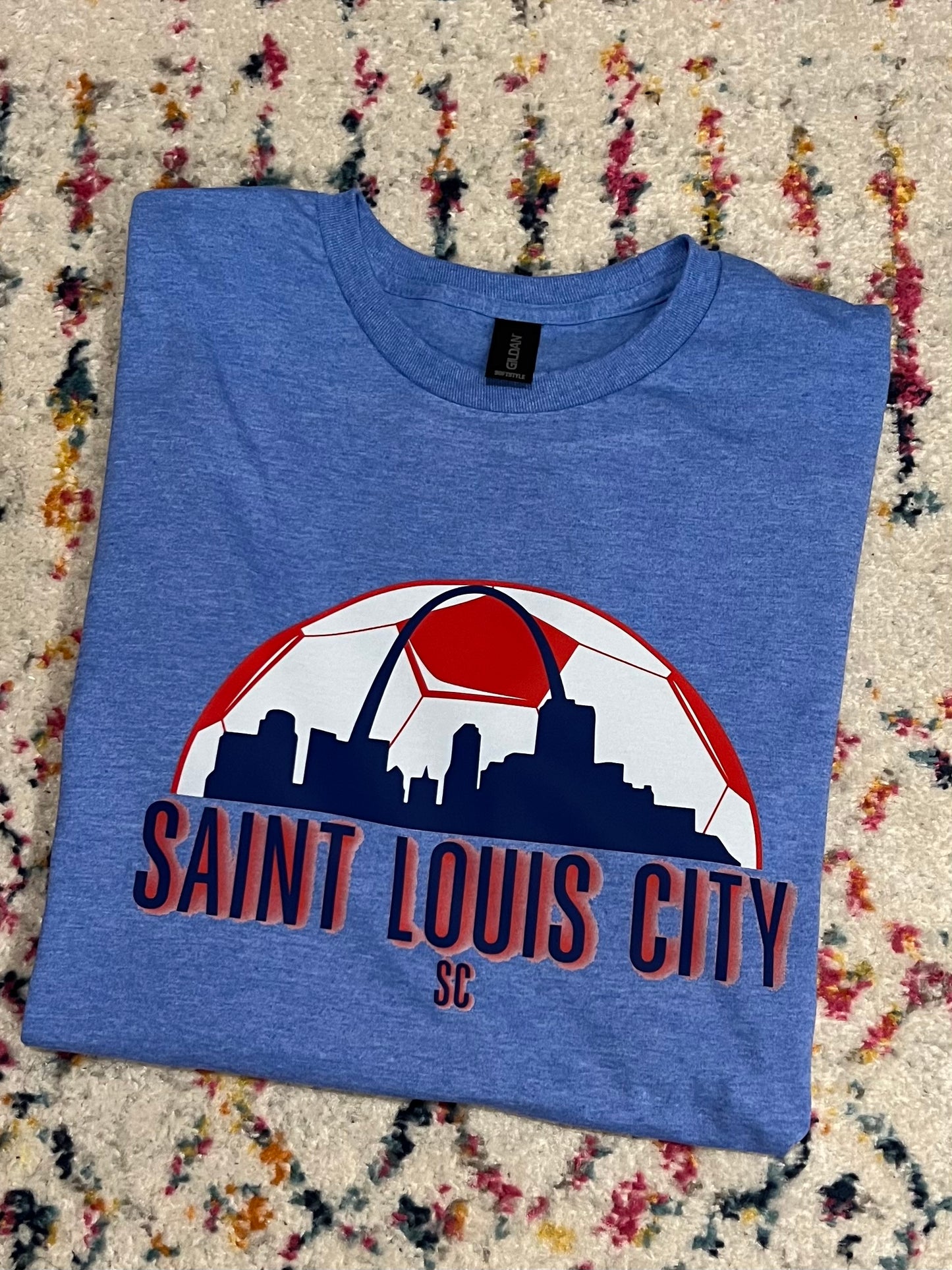 STL City soccer skyline Tshirt