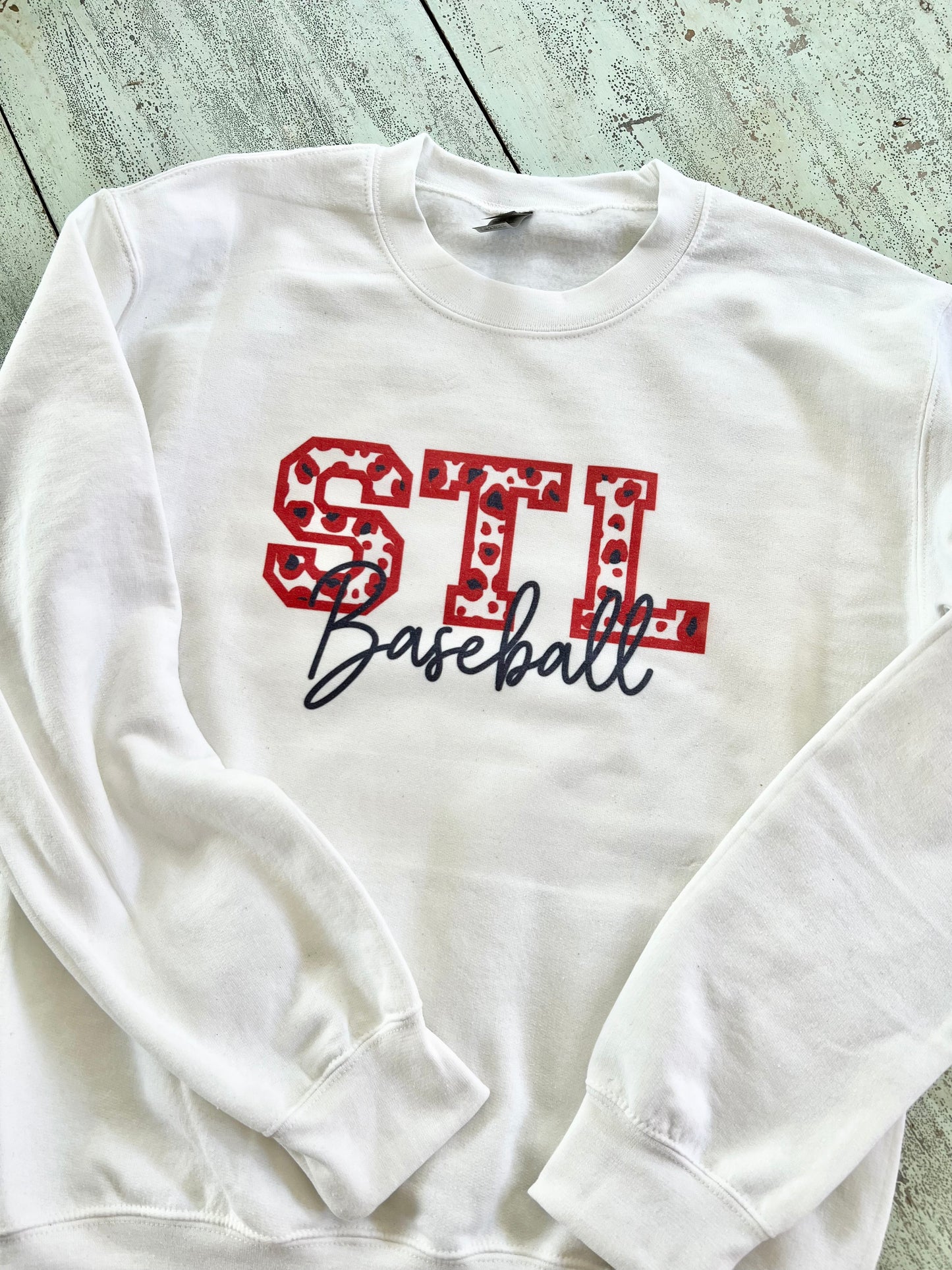 Leopard STL Baseball Sweatshirt