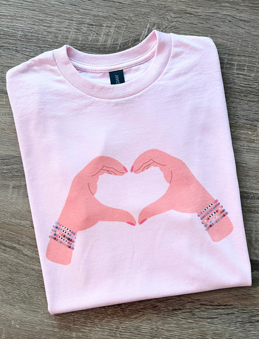 T Swift Heart Hands Tshirt