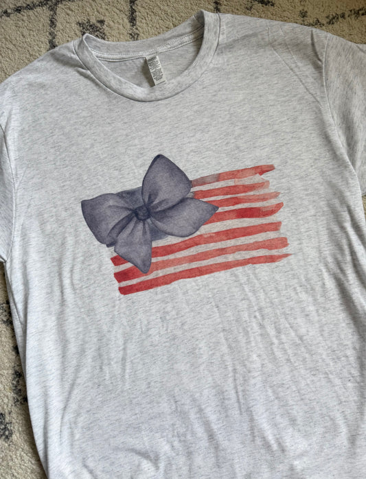 Watercolor USA flag Tshirt