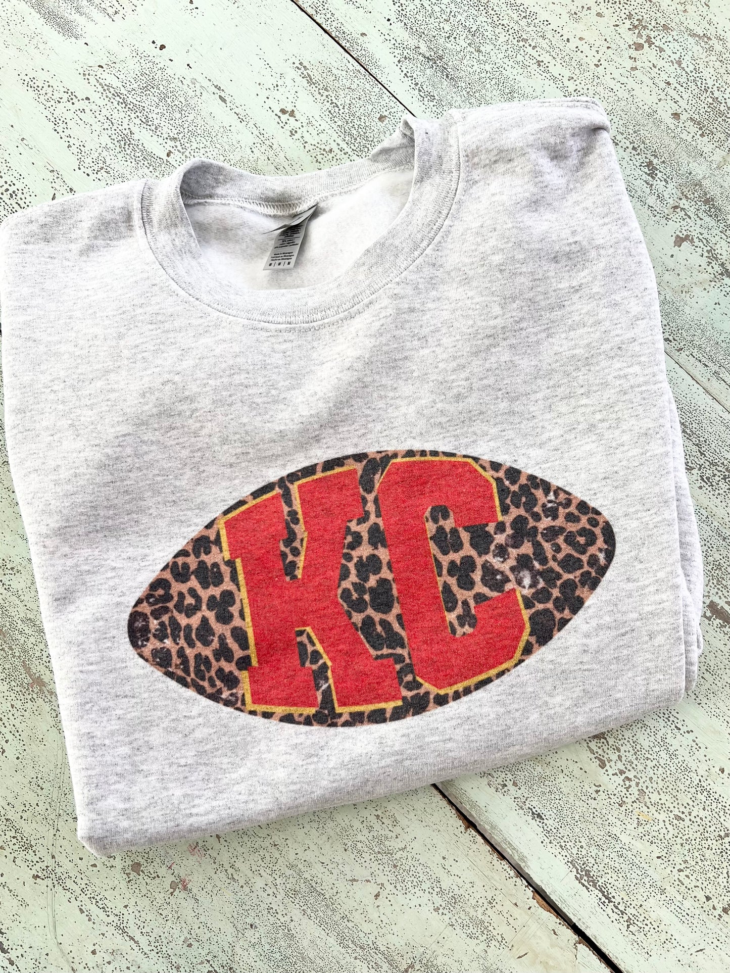 Kansas City Chiefs Leopard Sweatshirt