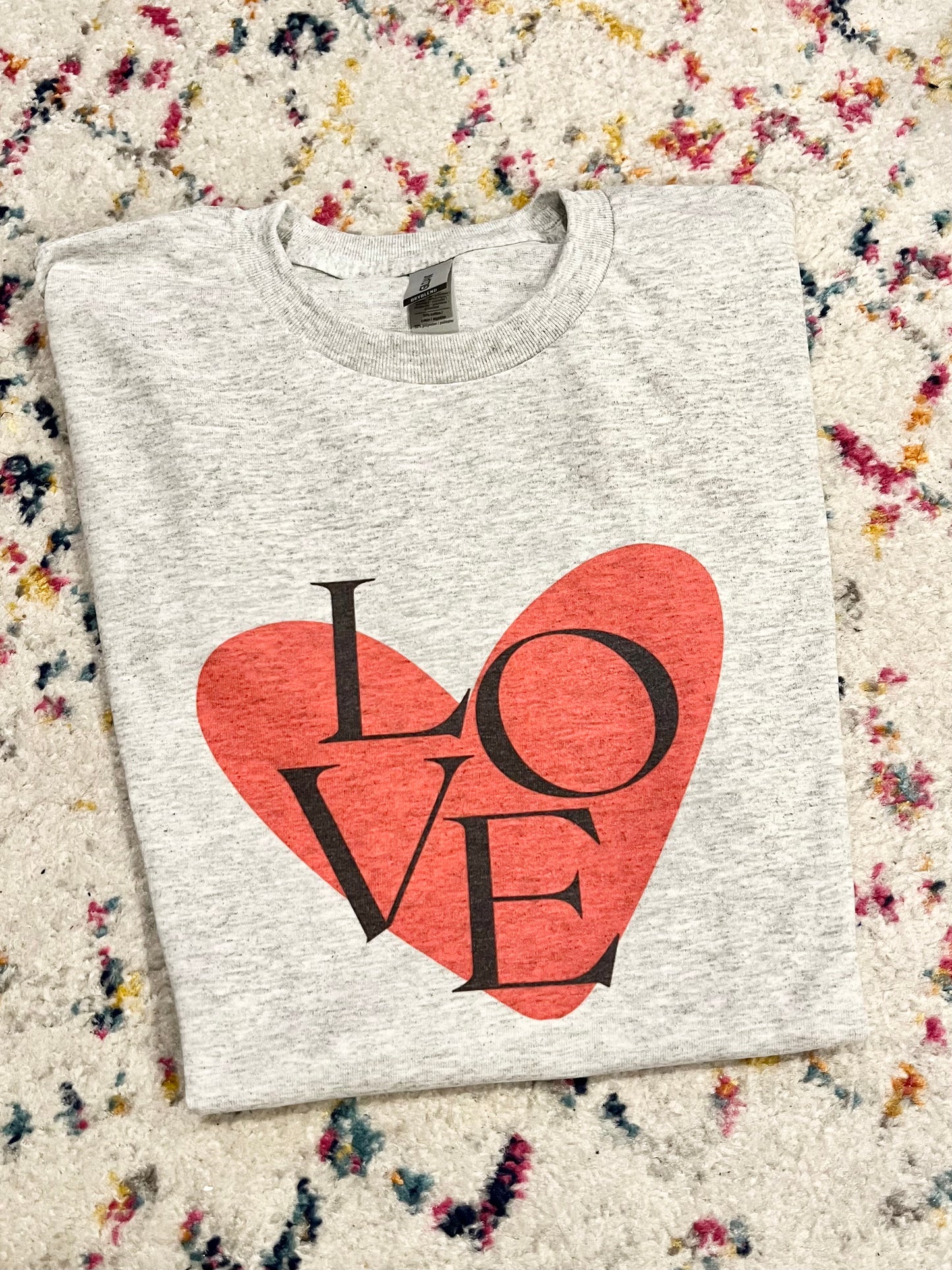 Red heart LOVE shirt