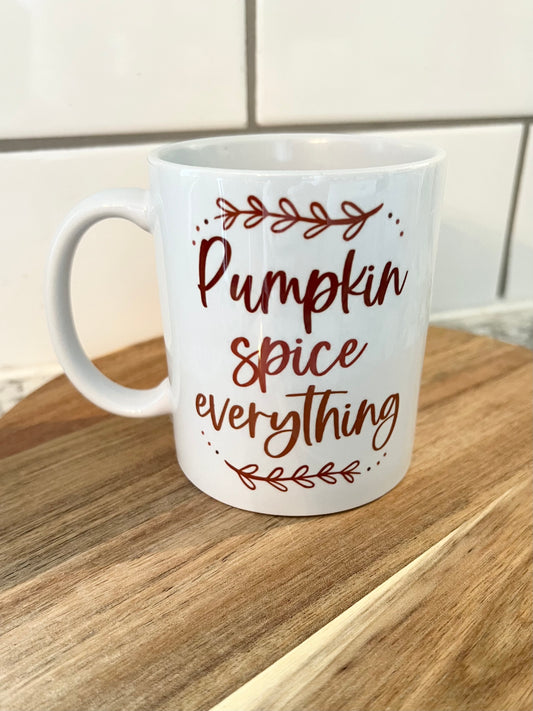 Pumpkin Spice Everything coffee mug