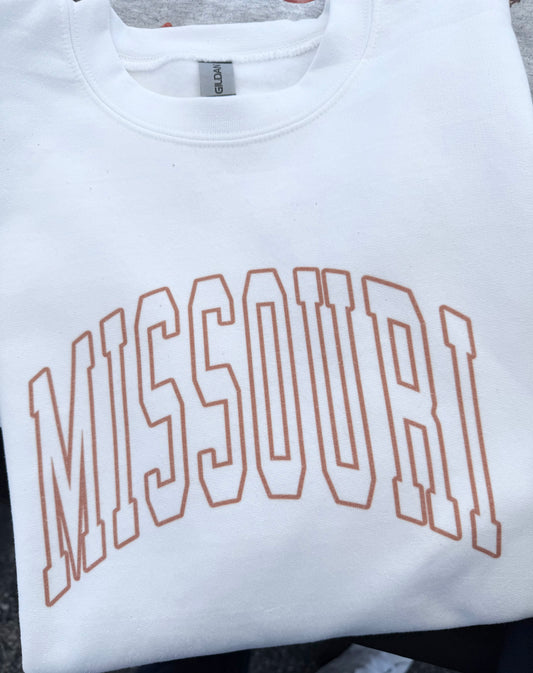Gold Missouri sweatshirt