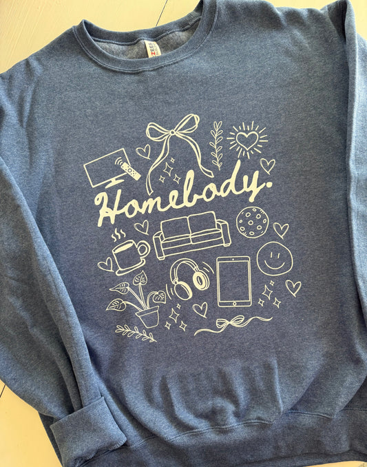 Homebody doodle sweatshirt