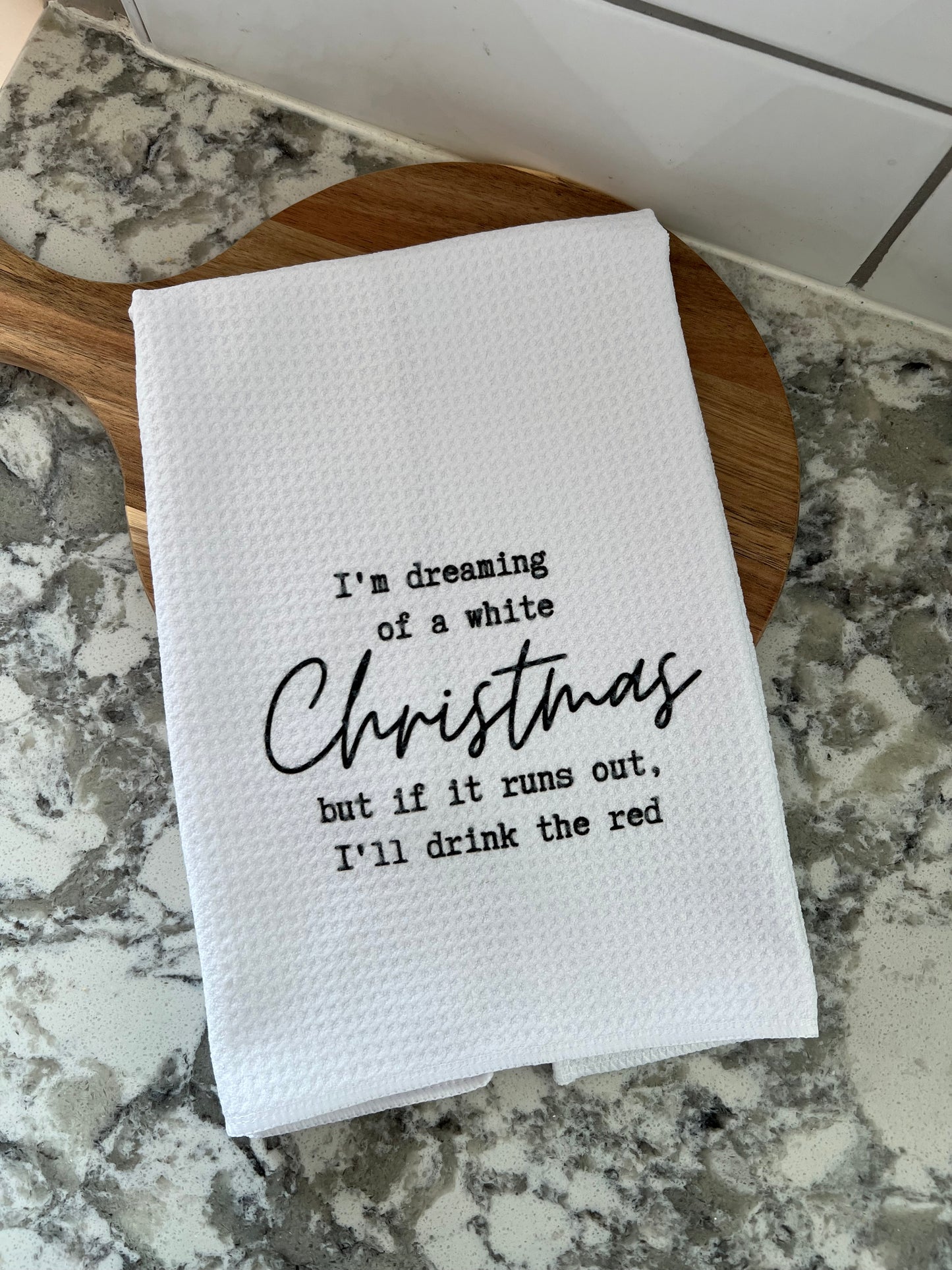 Dreaming of a White Xmas Kitchen Towel