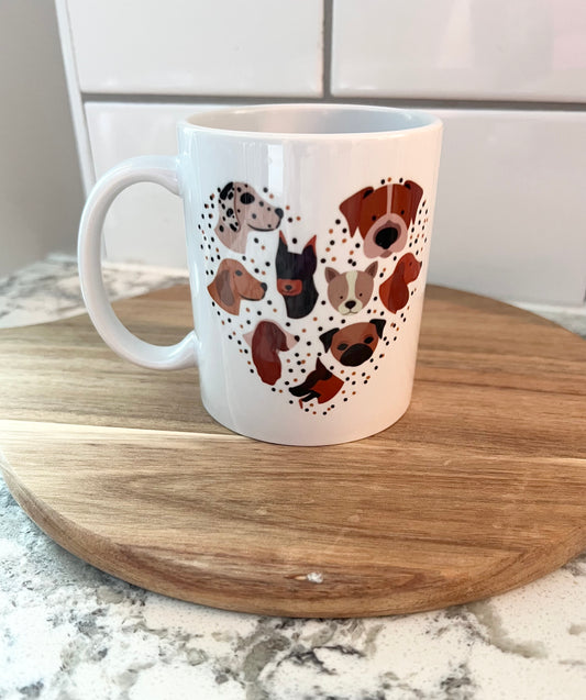 Dog Heart coffee mug