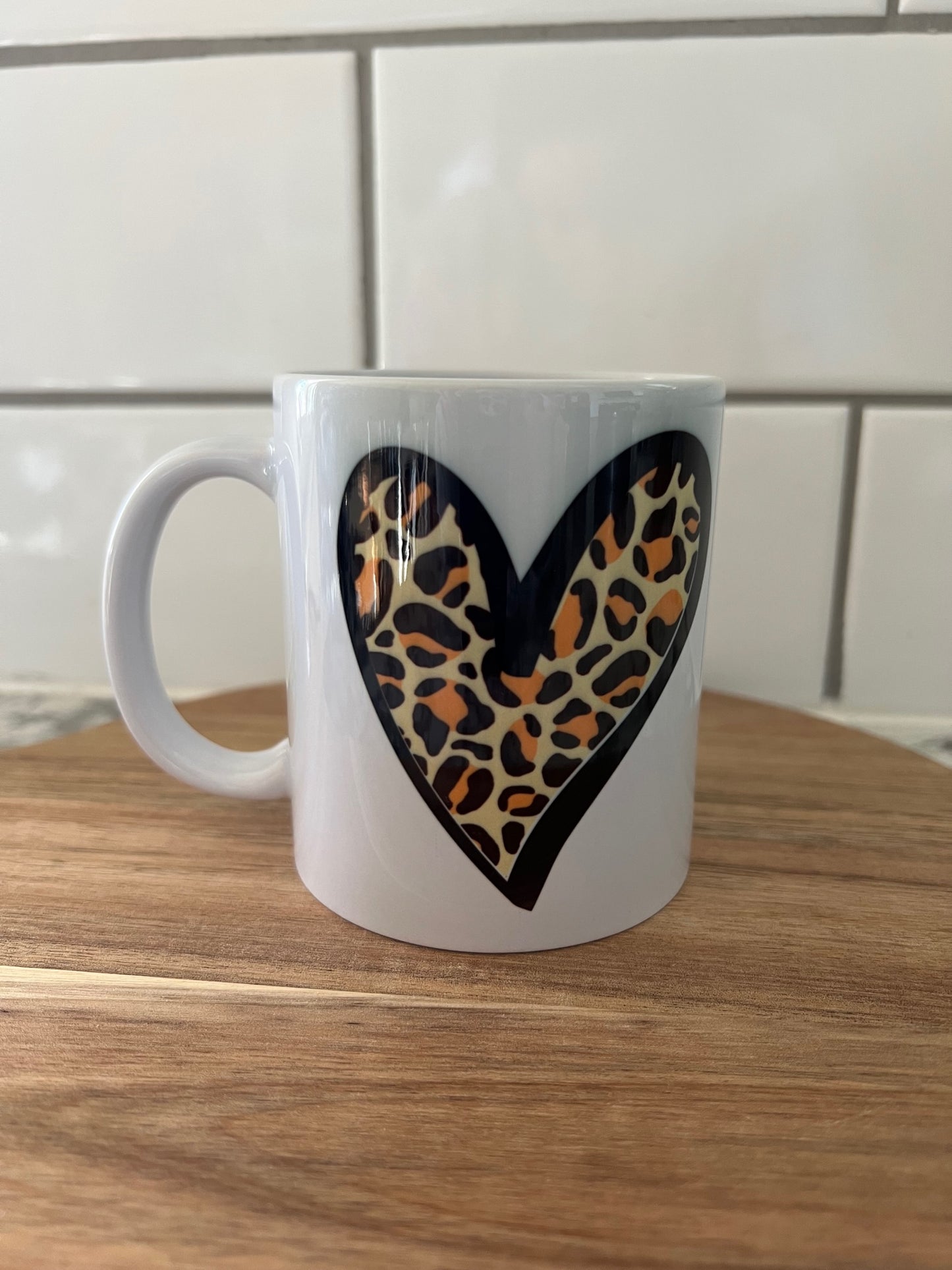 Leopard Heart Mug
